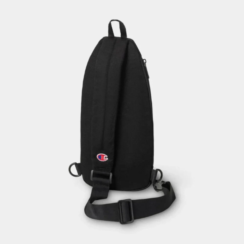 Champion Canvas Sling Bag Black Crossbody Shoulder Travel Backpack Unisex